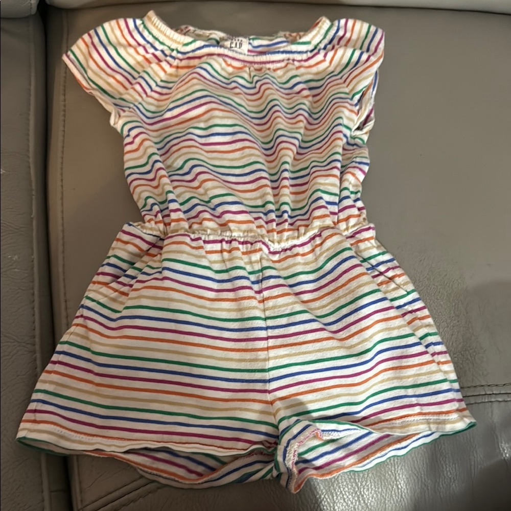 GAP Multicolor Striped Kids Romper